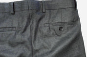 Kenneth Cole Mens Slim fit Dress Pants 30 / 30 Gun Metal Grey Solid