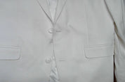 Bar Iii Mens Slim fit Suit Jacket Blazer 40 S White Solid Linen