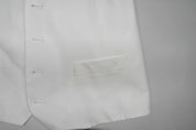 Tommy Hilfiger Mens Modern fit Button-Up Suit Vest Large White Solid Stretch