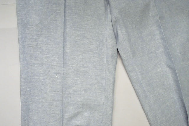 Bar Iii Mens Slim fit Dress Pants 32 / 32 Light Blue Solid Stretch Linen