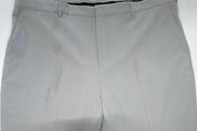 Perry Ellis Mens Modern fit Dress Pants 42 / 30 Light Grey Solid Stretch