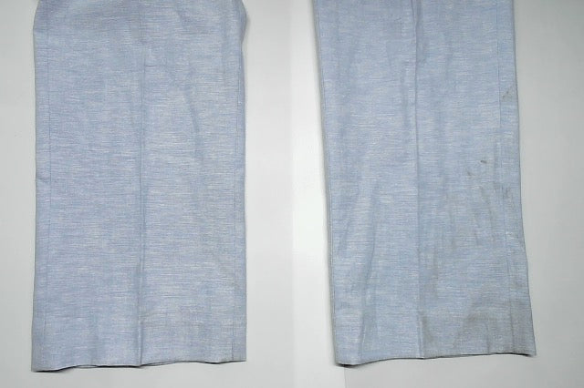 Bar Iii Mens Slim fit Dress Pants 30 / 30 Light Blue Solid Stretch Linen