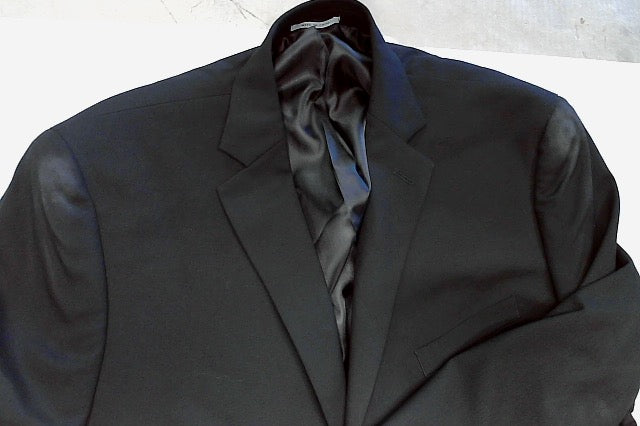 Alfani Mens Slim fit Suit Jacket Blazer 44 R Black Solid Stretch