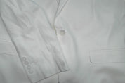 Bar Iii Mens Slim fit Suit Jacket Blazer 42 S White Solid Linen