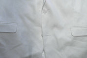 Bar Iii Mens Slim fit Suit Jacket Blazer 46 R White Solid Linen
