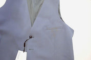Bar Iii Mens Slim fit Button-Up Vest Large Periwinkle Blue