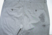 Kenneth Cole Mens Slim fit Dress Pants 32 / 30 Light Grey Solid Stretch