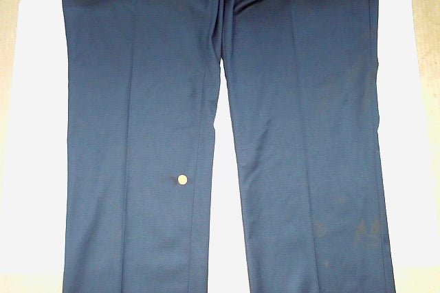 Perry Ellis Mens Slim fit Dress Pants 34 / 29 Navy Blue Solid Stretch