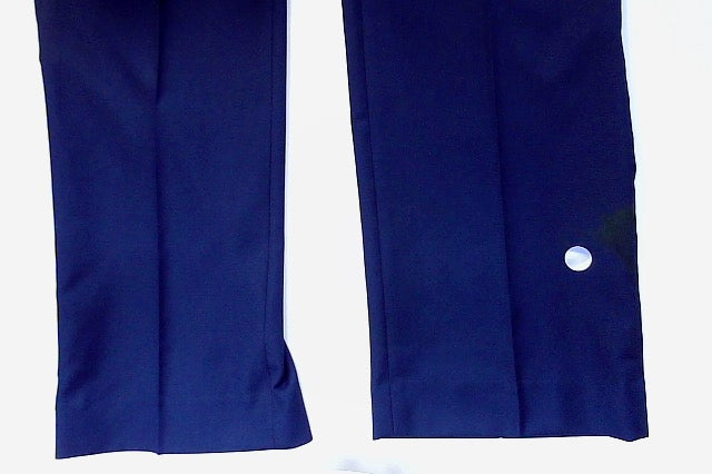 Kenneth Cole Mens Slim fit Dress Pants 33 / 32 Navy Blue Solid Stretch