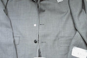 Michael Kors Mens Classic fit Suit Jacket Blazer 42 L Grey Solid Wool