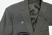 Bar Iii Mens Slim fit Suit Jacket Blazer 40 S Brown Solid Stretch Wool