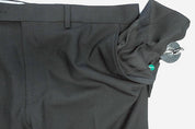 Bar Iii Mens Skinny fit Dress Pants 34 / 30 Black Solid Wool