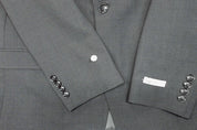 Bar Iii Mens Slim fit Suit Jacket Blazer 42 L Charcoal Grey Solid Stretch Wool