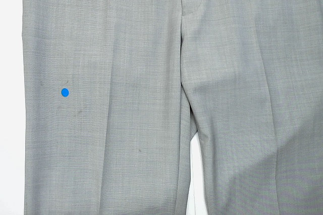 Calvin Klein Mens Slim fit Dress Pants 36 / 32 Light Grey Solid Stretch Wool