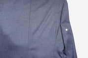 Michael Kors Mens Classic fit Sport Coat Blazer 44 L Blue Solid Stretch