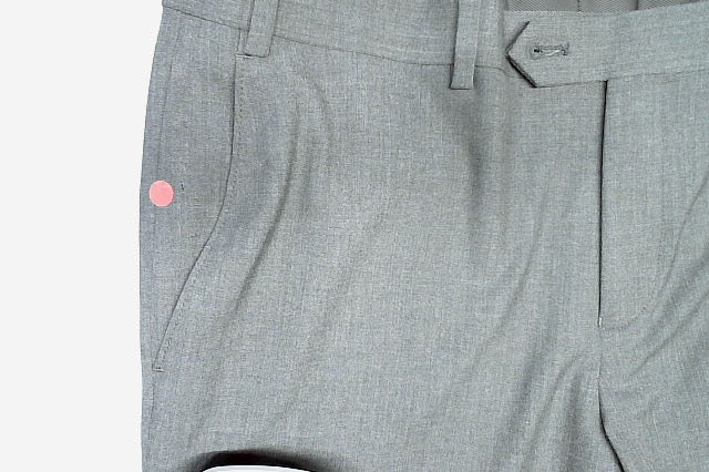 Calvin Klein Mens Skinny fit Dress Pants 36 / 30 Light Grey Solid
