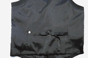 Bar Iii Mens Slim fit Button-Up Suit Vest Small Black Solid Stretch Wool