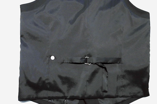 Bar Iii Mens Slim fit Button-Up Suit Vest Small Black Solid Stretch Wool