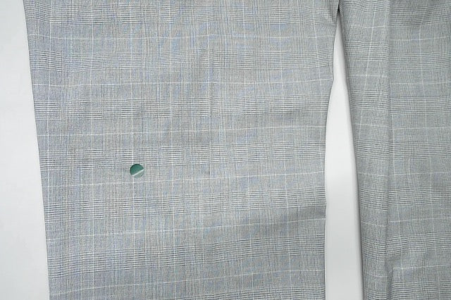 Michael Kors Mens Classic fit Dress Pants 38 / 34 Light Blue Plaid Stretch
