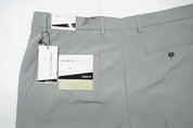Perry Ellis Mens Modern fit Dress Pants 36 / 32 Light Grey Solid Stretch