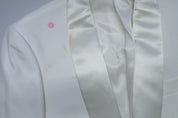 Tommy Hilfiger Mens Classic fit Sport Coat Blazer 38 R White Solid Stretch Wool