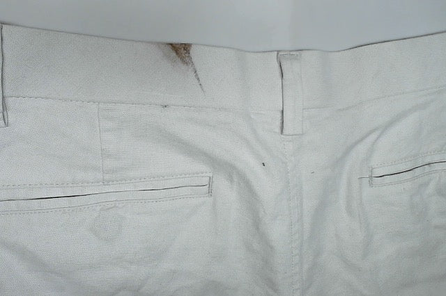 Kenneth Cole Mens Slim fit Dress Pants 32 / 30 White Solid Stretch