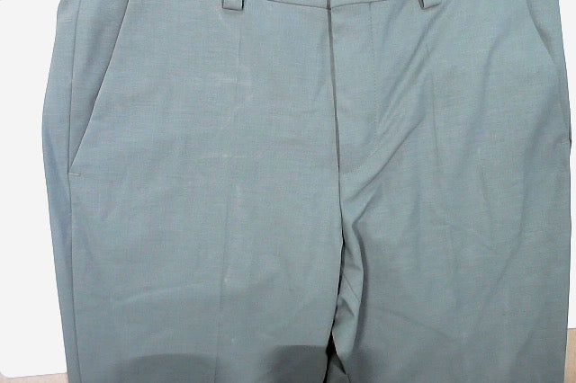 Hugo Boss Mens Modern fit Dress Pants 30 / 32 Green Solid Stretch Wool