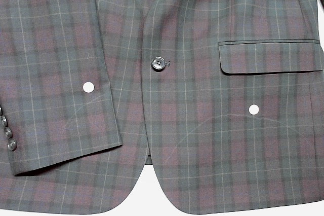 Bar III Mens Slim fit Suit Jacket Blazer 40 R Green Plaid