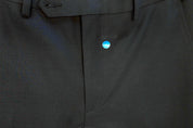 Bar Iii Mens Skinny fit Dress Pants 36 / 32 Black Solid Stretch Wool