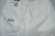 Bar Iii Mens Slim fit Dress Pants 30 / 32 White Solid Stretch Linen