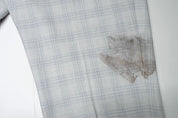 Tommy Hilfiger Mens Modern fit Dress Pants 42 / 30 Light Grey Plaid Stretch