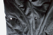 Alfani Mens Slim fit Velvet Sport Coat Blazer 40 R Black Solid