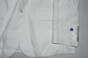 Tommy Hilfiger Mens Modern fit Suit Jacket Blazer 42 R White Solid Linen
