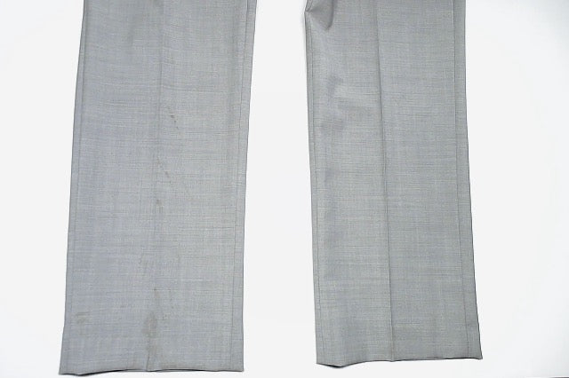 Calvin Klein Mens Slim fit Dress Pants 32 / 32 Light Grey Solid Stretch Wool