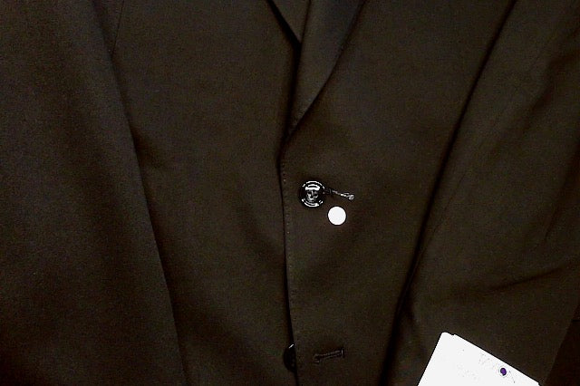 Tayion Collection Mens Classic fit Suit Jacket Blazer 48 L Black Solid