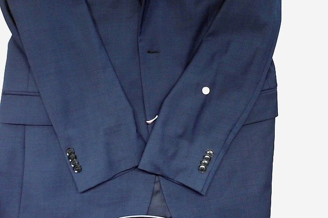 Tommy Hilfiger Mens Modern fit Suit Jacket Blazer 42 L Navy Blue Solid Stretch