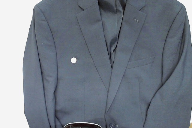Bar Iii Mens Slim fit Suit Jacket Blazer 40 S Blue Solid Wool