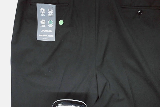 Michael Kors Mens Classic fit Dress Pants 40 / 32 Black Solid
