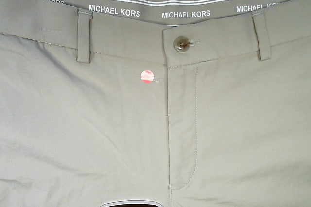 Michael Kors Mens Classic fit Dress Pants 36 / 29 Beige Solid Stretch