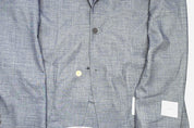Calvin Klein Mens Slim fit Sport Coat Blazer 40 L Blue Solid