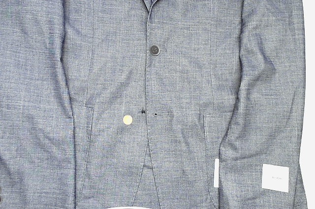 Calvin Klein Mens Slim fit Sport Coat Blazer 40 L Blue Solid