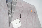 Calvin Klein Mens Slim fit Sport Coat Blazer 36 R Pink Solid Stretch