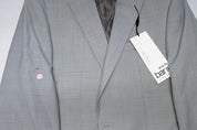 Bar Iii Mens Slim fit Suit Jacket Blazer 38 S Light Grey Solid Stretch
