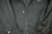 Michael Kors Mens Classic fit Suit Jacket Blazer 50 R Black Solid Stretch