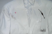 Bar Iii Mens Slim fit Sport Coat Blazer 40 R White Solid Stretch