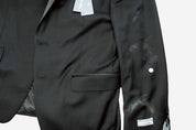 Michael Kors Mens Classic fit Tuxedo Jacket Blazer 42 R Black Solid Stretch