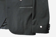Hugo Boss Mens Modern fit Tuxedo Jacket Blazer 40 R Black Solid Stretch