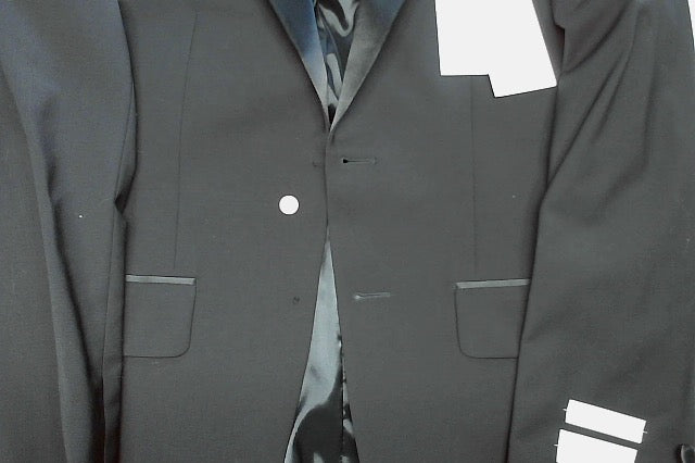 Calvin Klein Mens Slim fit Sport Coat Blazer 36 S Black Solid Stretch
