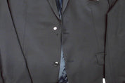 Calvin Klein Mens Skinny fit Suit Jacket Blazer 46 L Dark Blue Solid Stretch