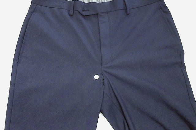 Michael Kors Mens Classic fit Dress Pants 33 / 32 Navy Blue Solid Stretch